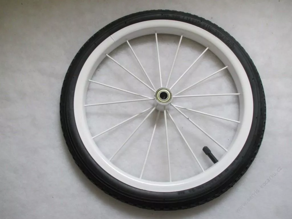 Kolečko ke kočárku kovové nafukovací 14" RETRO - s ložiskem.