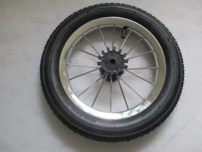 Kolečko ke kočárku kovové nafukovací 12" - bez ložiska.