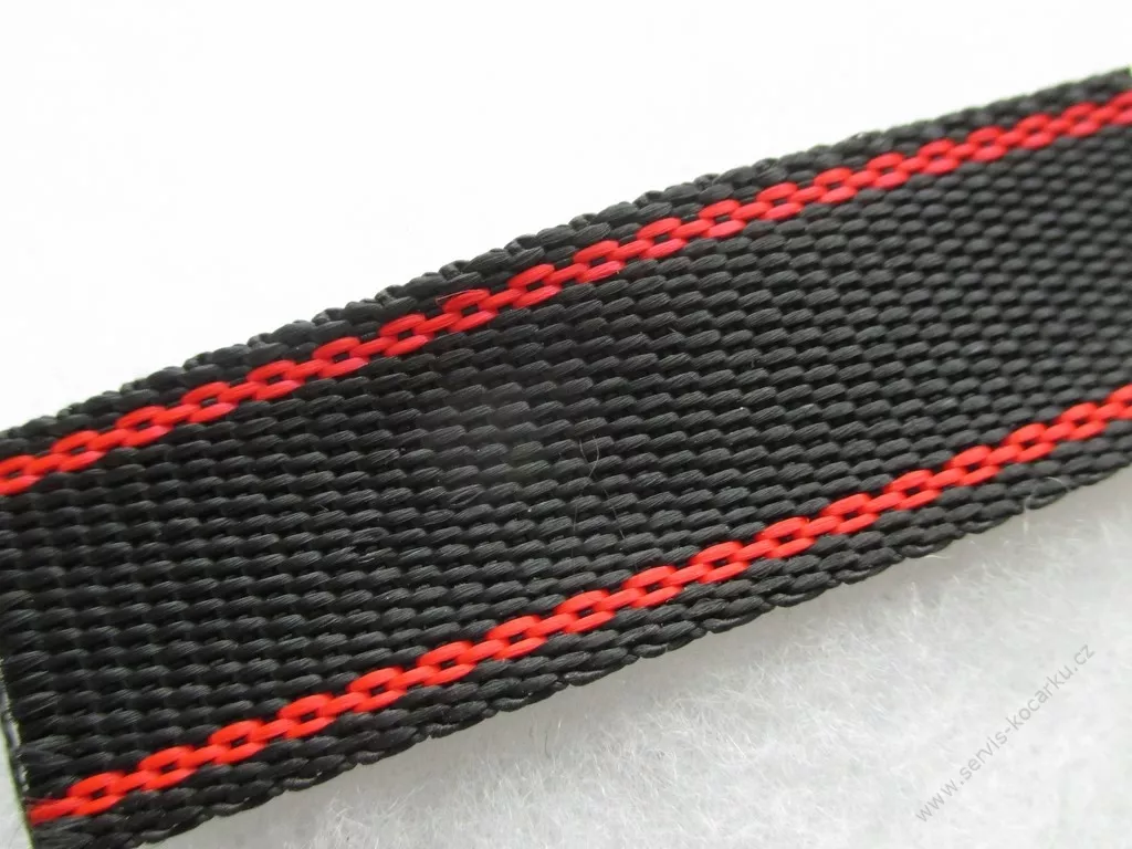 Popruh na bezpečnostní pás š. 25 mm - dvoubarevný.