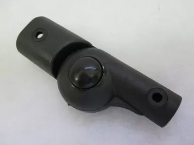 Kloub podnožky ovál/16 mm TAKO - černý - levý.