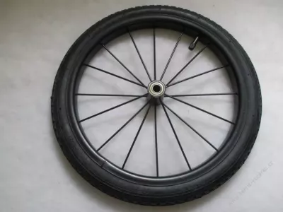 Kolečko ke kočárku kovové nafukovací 14" RETRO - s ložiskem.