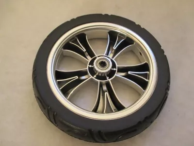 Kolečko pěna 12" chrom.