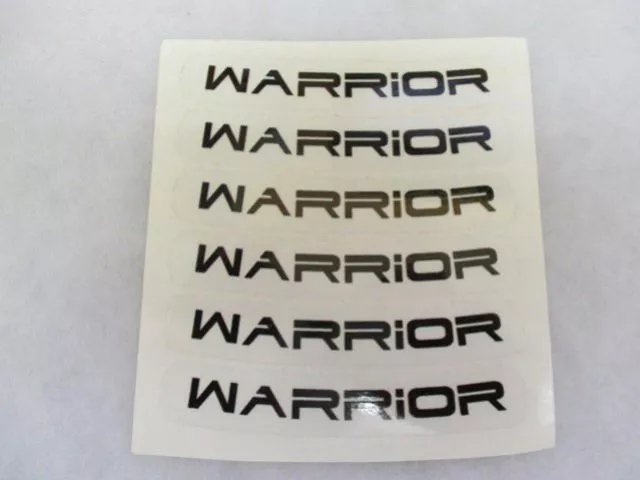 Nálepka WARRIOR transparentní.